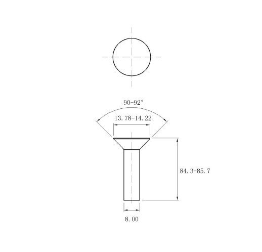 gb869 Φ8*85 沉头实心铆钉